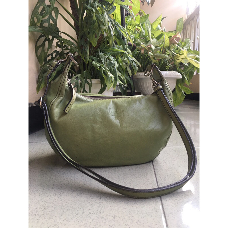 Tas preloved sling bag hijau rookie bud