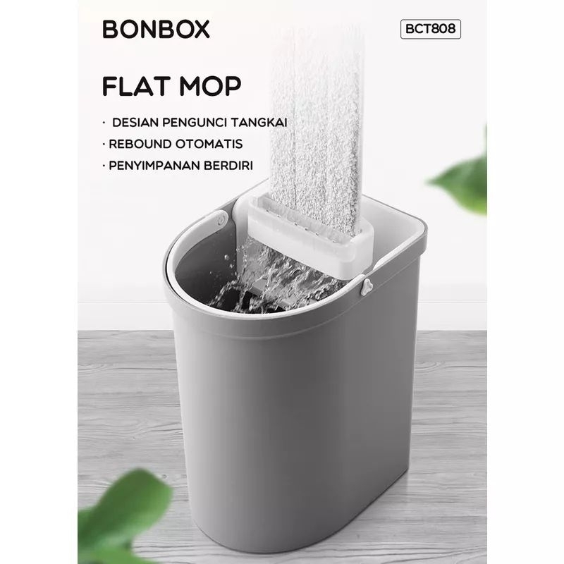 Bonbox BCT808 Flat Mop dengan Ember Pengering