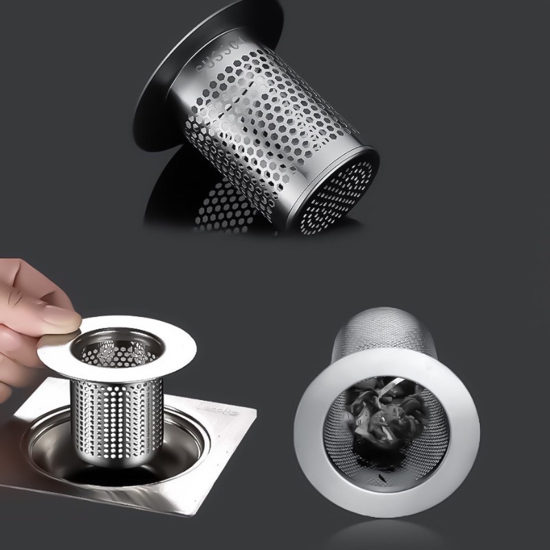 MJ88 Penutup Saluran Air Kamar Mandi 304 Stainless Steel Saringan Got kamar Mandi Anti Bau Saringan Kamar mandi Anti Rambut /Kecoa /Saringan Got kamar Mandi Stainless 304 Anti Kecoa Anti Mampet /Saringan Saluran Lantai Stainless Water Sink Filter Super