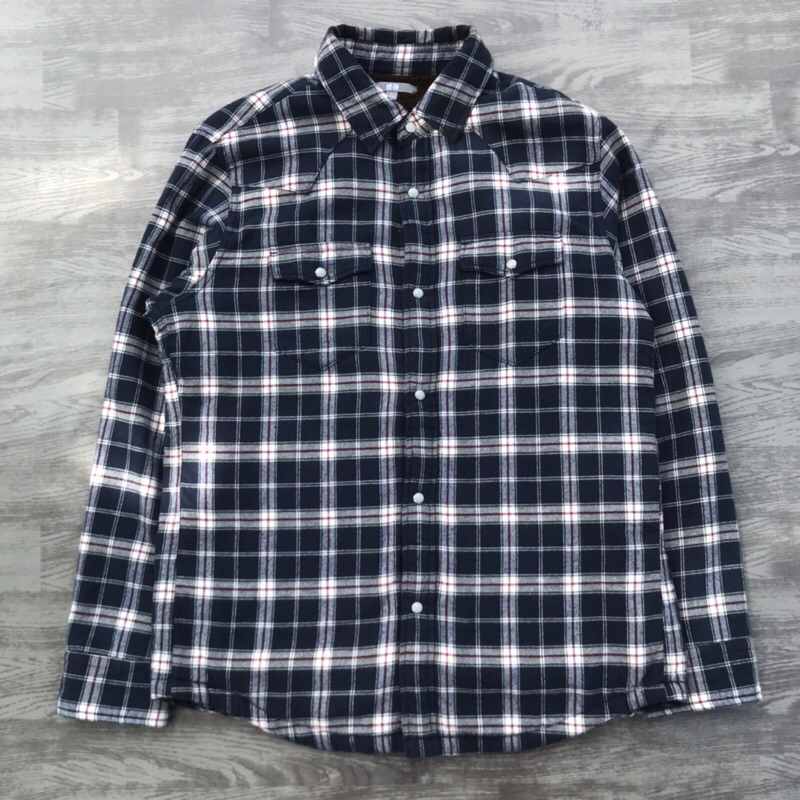 Kemeja sherpa Flannel uniqlo
