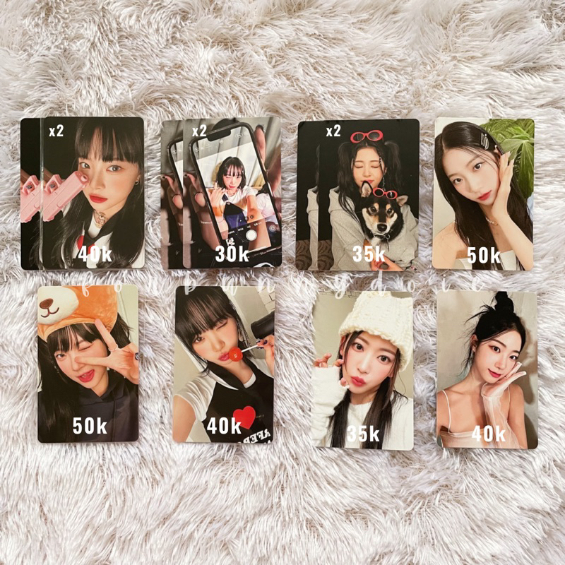 Photocard LE SSERAFIM Unforgiven Weverse Album Ver (Eunchae Pistol Bear, Chaewon Iphone Permen, Kazu