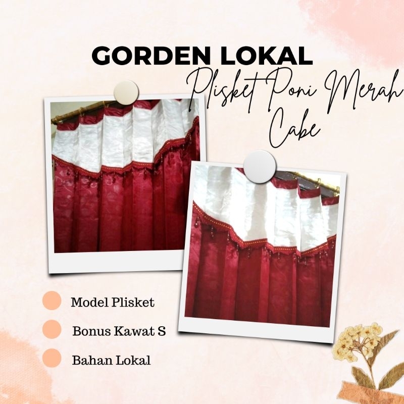 Gorden PLISKET PONI Merah CABE