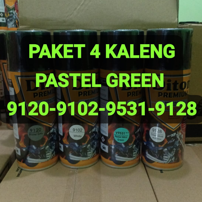 PAKET LENGKAP WARNA PASTEL 4 PCS DITON PREMIUM Pilok Cat Semprot Pastel (Epoxy - Putih - Pastel - Clear) 4pcs x 400ml