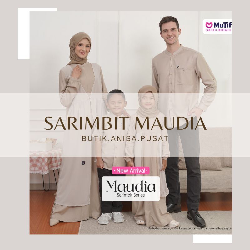 SARIMBIT MUTIF 2023 SARIMBIT MAUDIA PALATTES KHAKY LIGHT GREY GAMIS MAUDIA KOKO MUZAYYAN