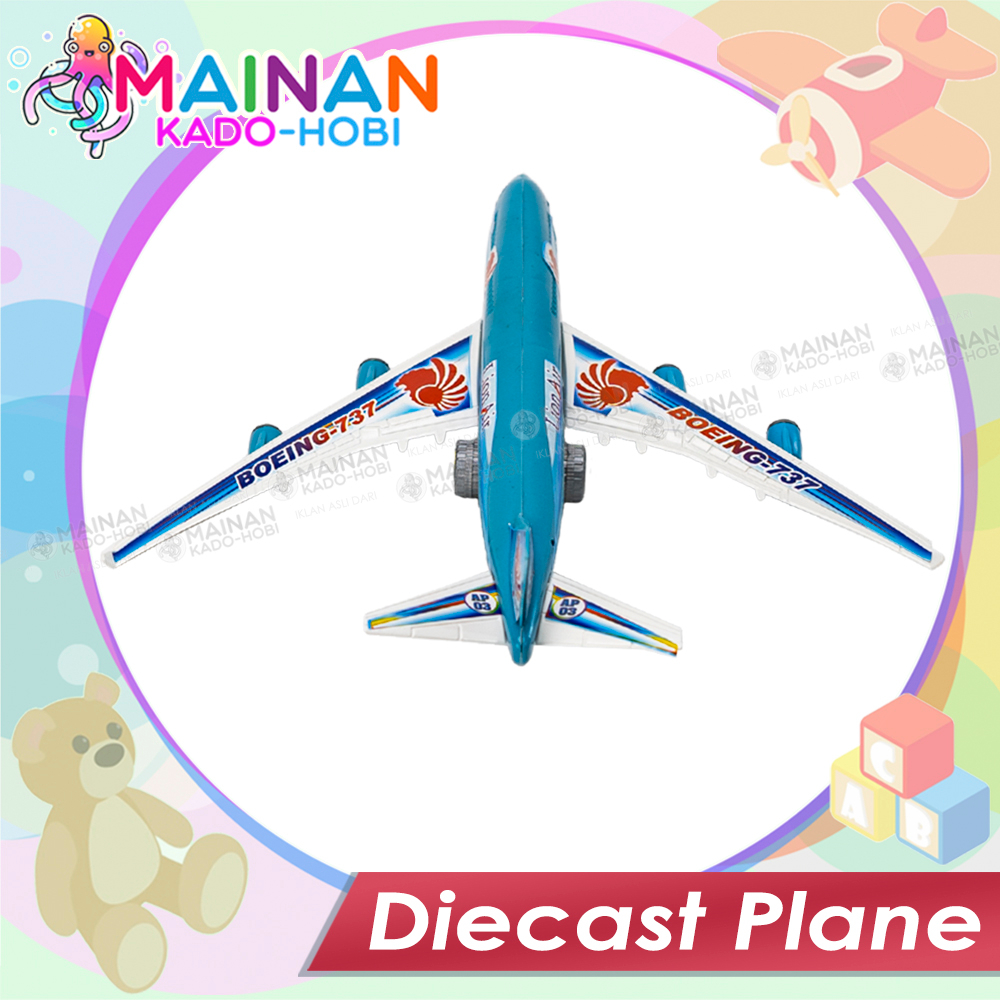 KADO BIRTHDAY MAINAN EDUKASI ANAK MINIATUR DIECAST PLANE PESAWAT TERBANG UKURAN JUMBO