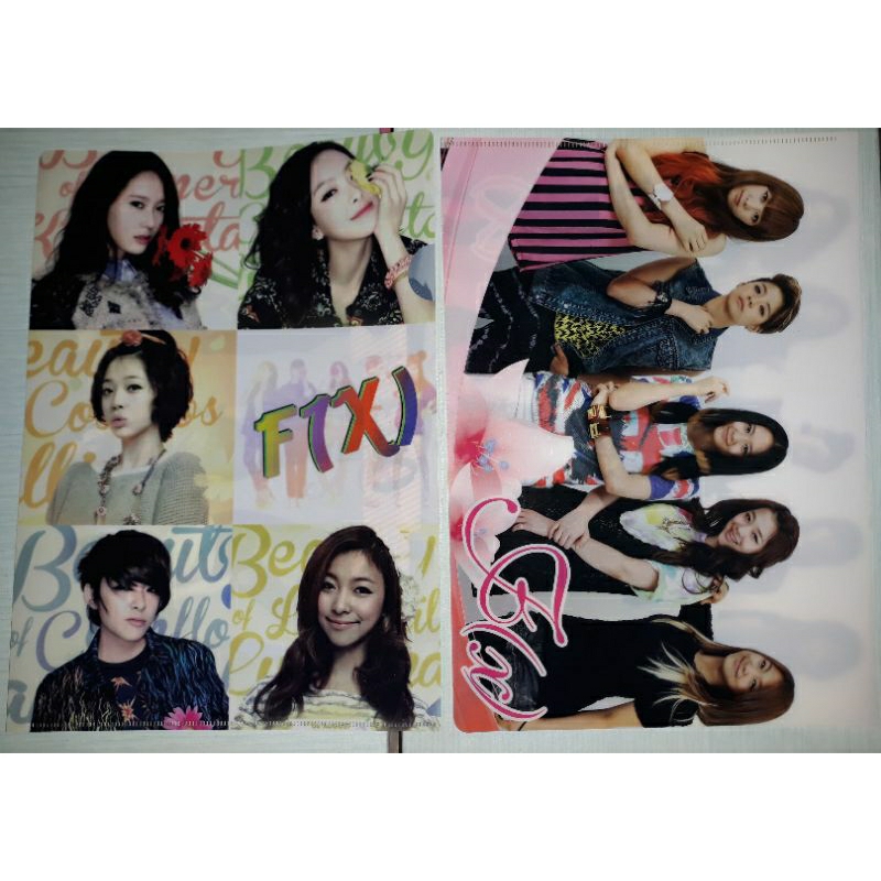 READY STOCK Clear File F(x) / Clear File Holder / Clear File Kpop / L Holder / F(x) Merch / F(x) Pre