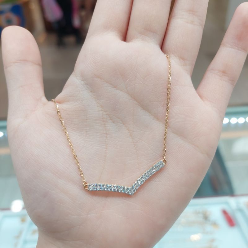 Kalung serut aurel nagita emas asli permata cantik anak
