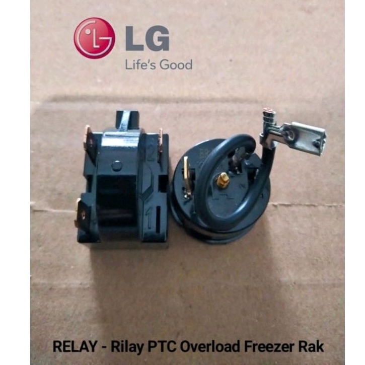 RELAY - Rilay PTC Overload Bulat Kulkas Freezer Es LG | Relay Frizer RAK | 1/4 Hp