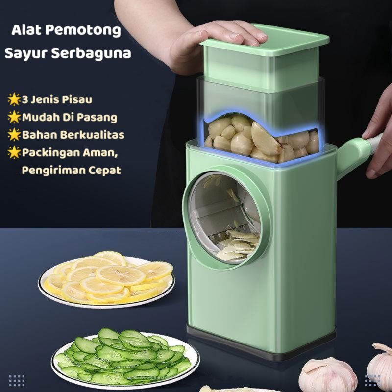 COD Alat Pemotong Sayuran dan Buah, Alat Parut Vegetable Cutter Vegetable Slicer Peeler Machine / Parutan Serbaguna Alat Pemotong Sayuran Parutan Serbaguna P86