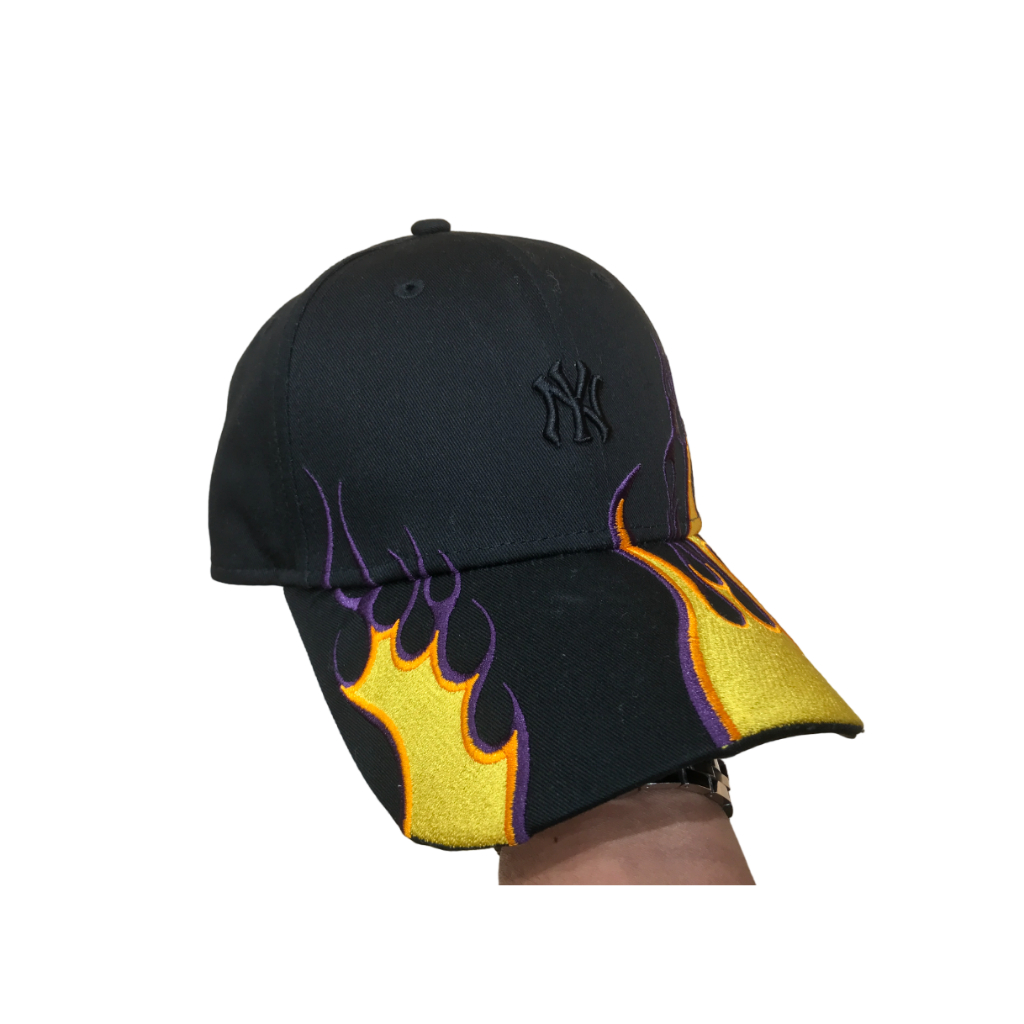 Topi New Era 9Forty New York Yankees Flame Black Cap 100% Original Resmi