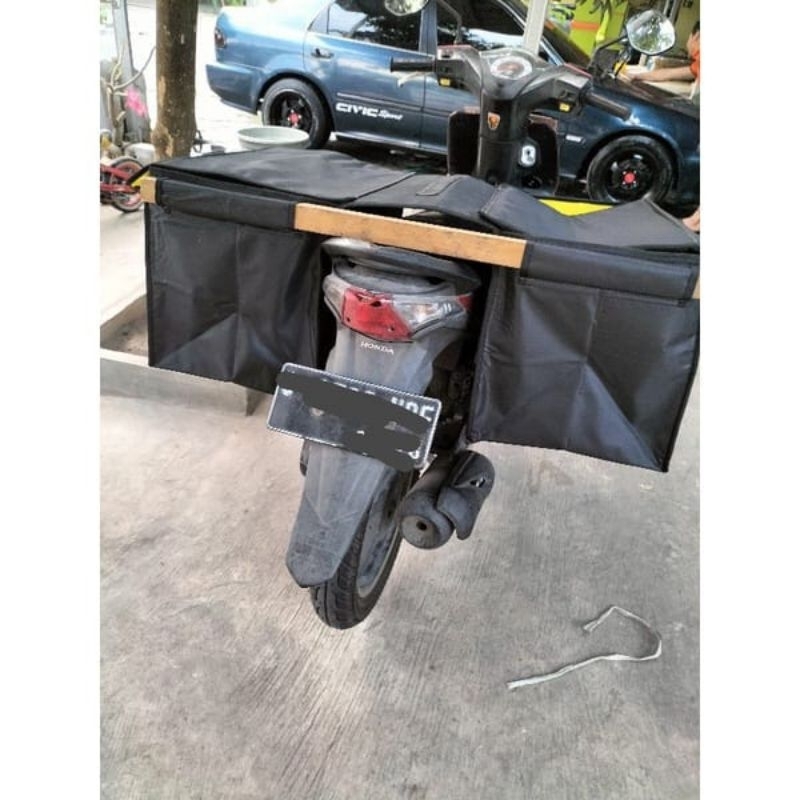 (PROMO) TAS KURIR JUMBO / TAS OBROK MOTOR ANTI AIR / TAS POS JUMBO / RONJOT MOTOR / TAS RENGKEK