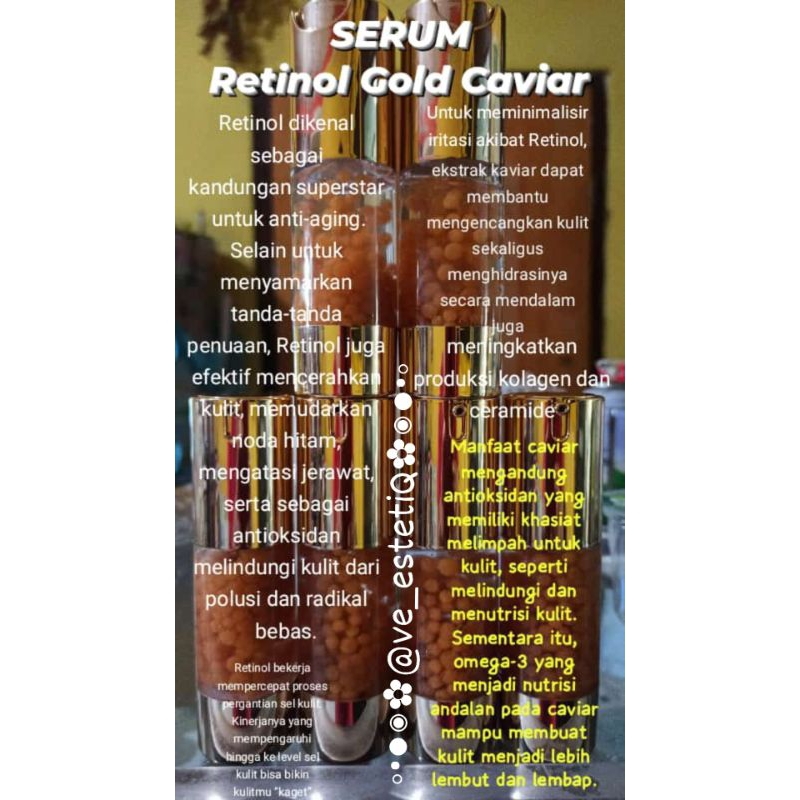 serum retinol gold caviar
