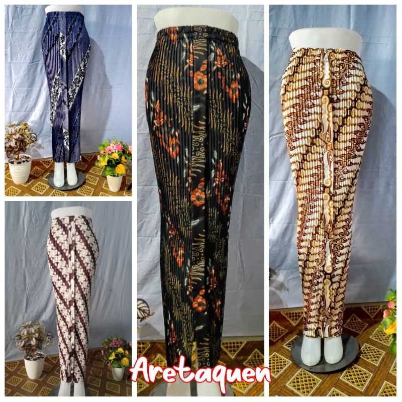 Rok plisket Batik Wiru