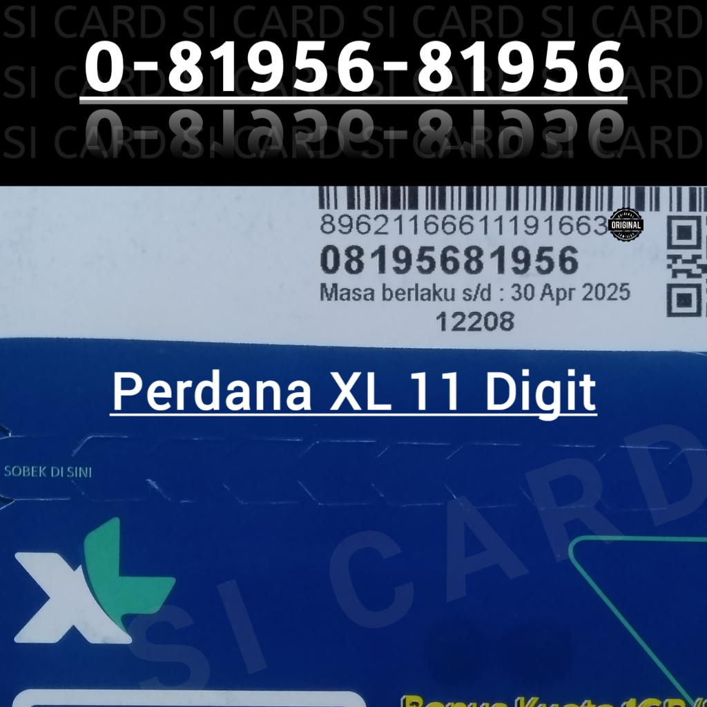 NOMOR CANTIK KARTU PERDANA 4G NOCAN XL AXIS TELKOMSEL INDOSAT
