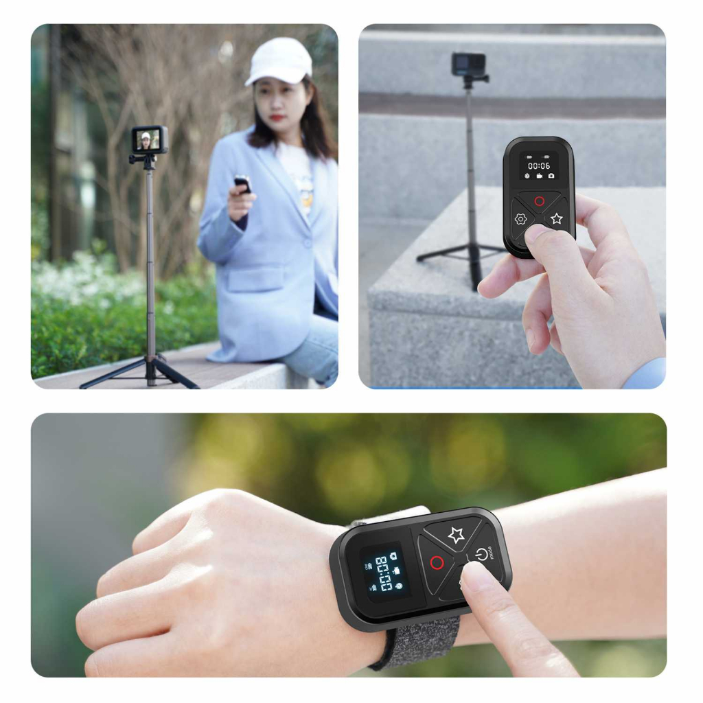 TELESIN Smart Wireless Remote Control Bluetooth LED Display for GoPro - GP-RMT-T10