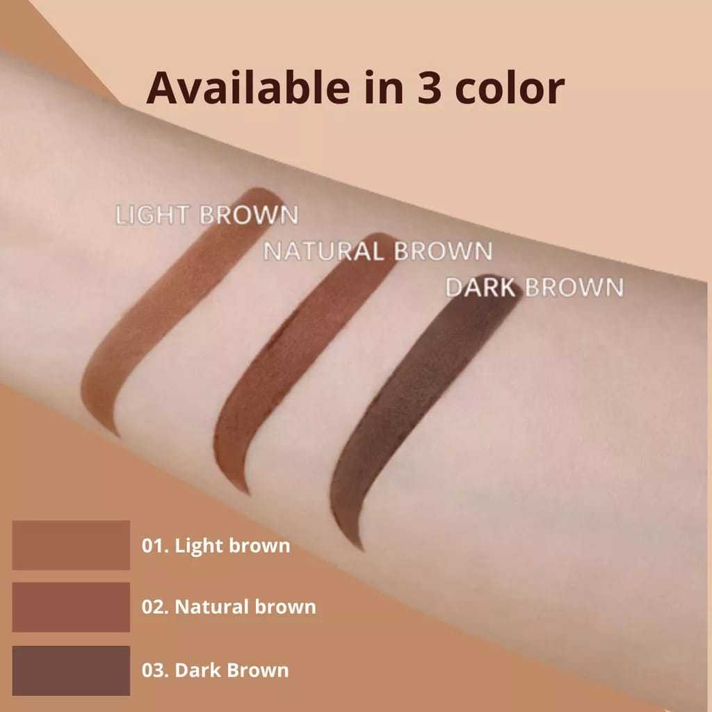 ✿ELYSABETHME✿  FEALI Eyebrow powder ki set cetakan alis eyebrow stamp