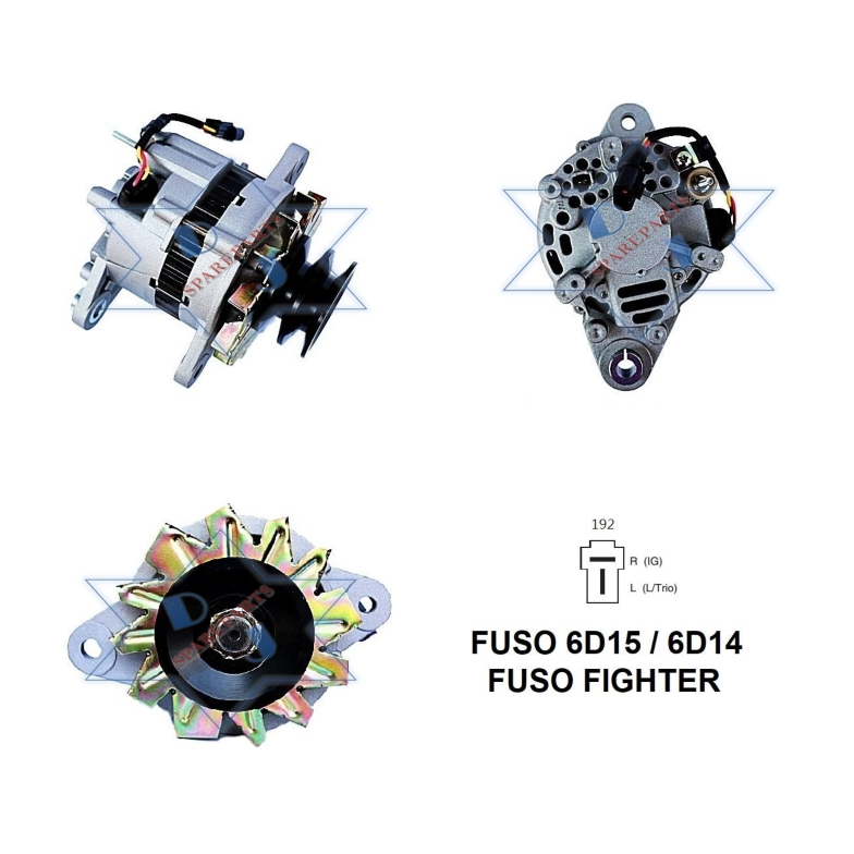 DINAMO AMPERE ALTERNATOR MITSUBISHI FUSO FIGHTER FUSO 320 FM-517 35A