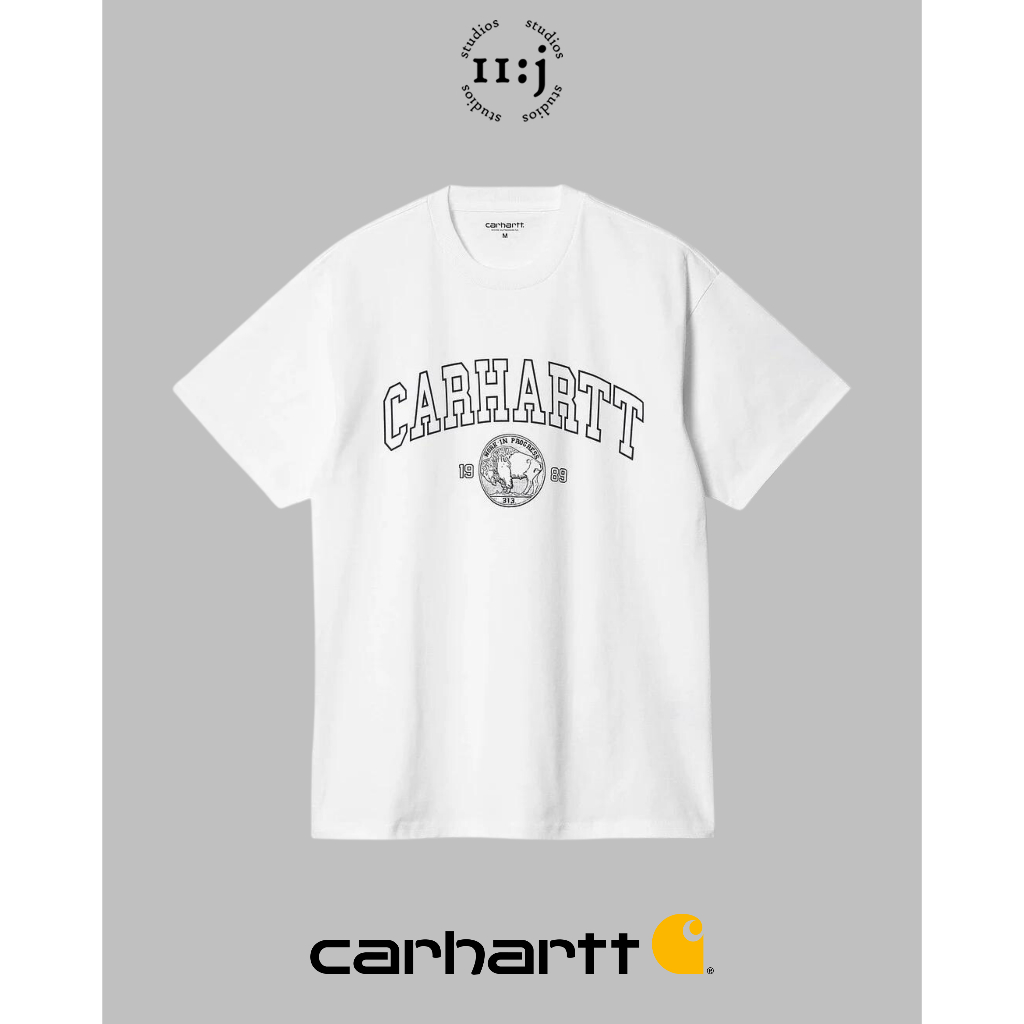 Kaos Carhartt WIP Coin 1989 Baju Asli Tshirt Branded Original - White