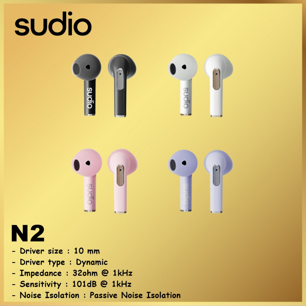 Sudio N2 N 2 TWS True Wireless Bluetooth Open-Ear Earbuds Earphones