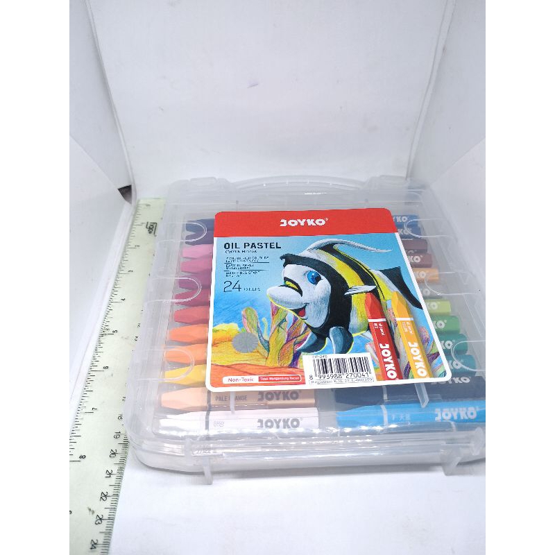 CRAYON KRAYON 24 WARNA OIL PASTEL WARNA WARNI MEREK JOYKO 1 PAK ISI 24 BATANG WARNA