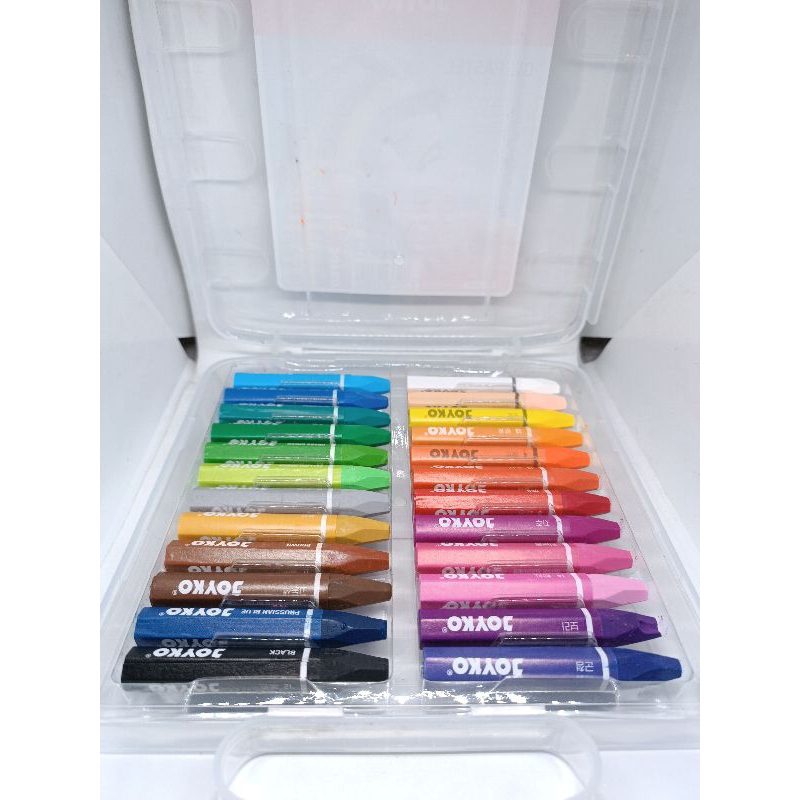 CRAYON KRAYON 24 WARNA OIL PASTEL WARNA WARNI MEREK JOYKO 1 PAK ISI 24 BATANG WARNA