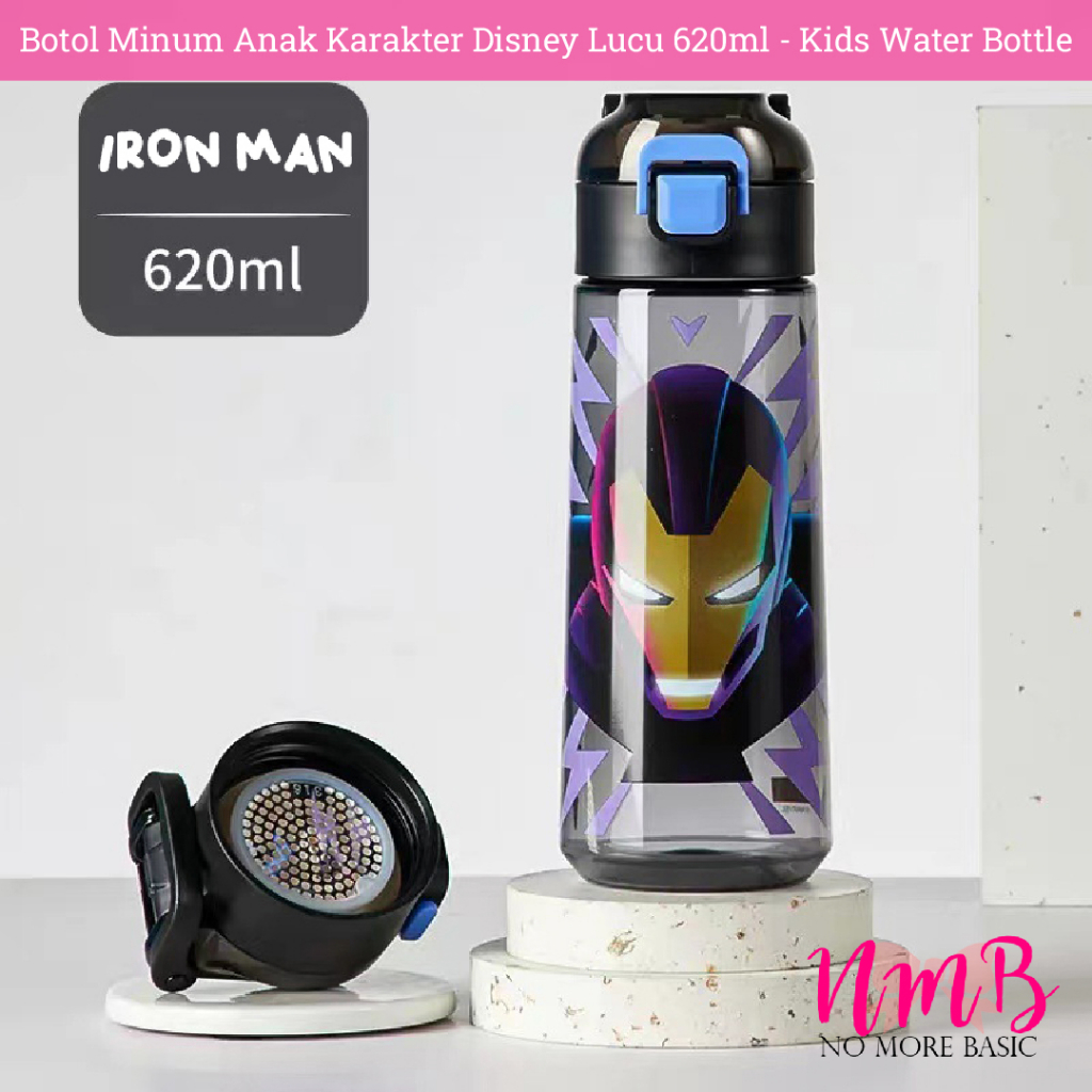 Botol Minum Anak Karakter Disney Lucu 620ml - Kids Water Bottle