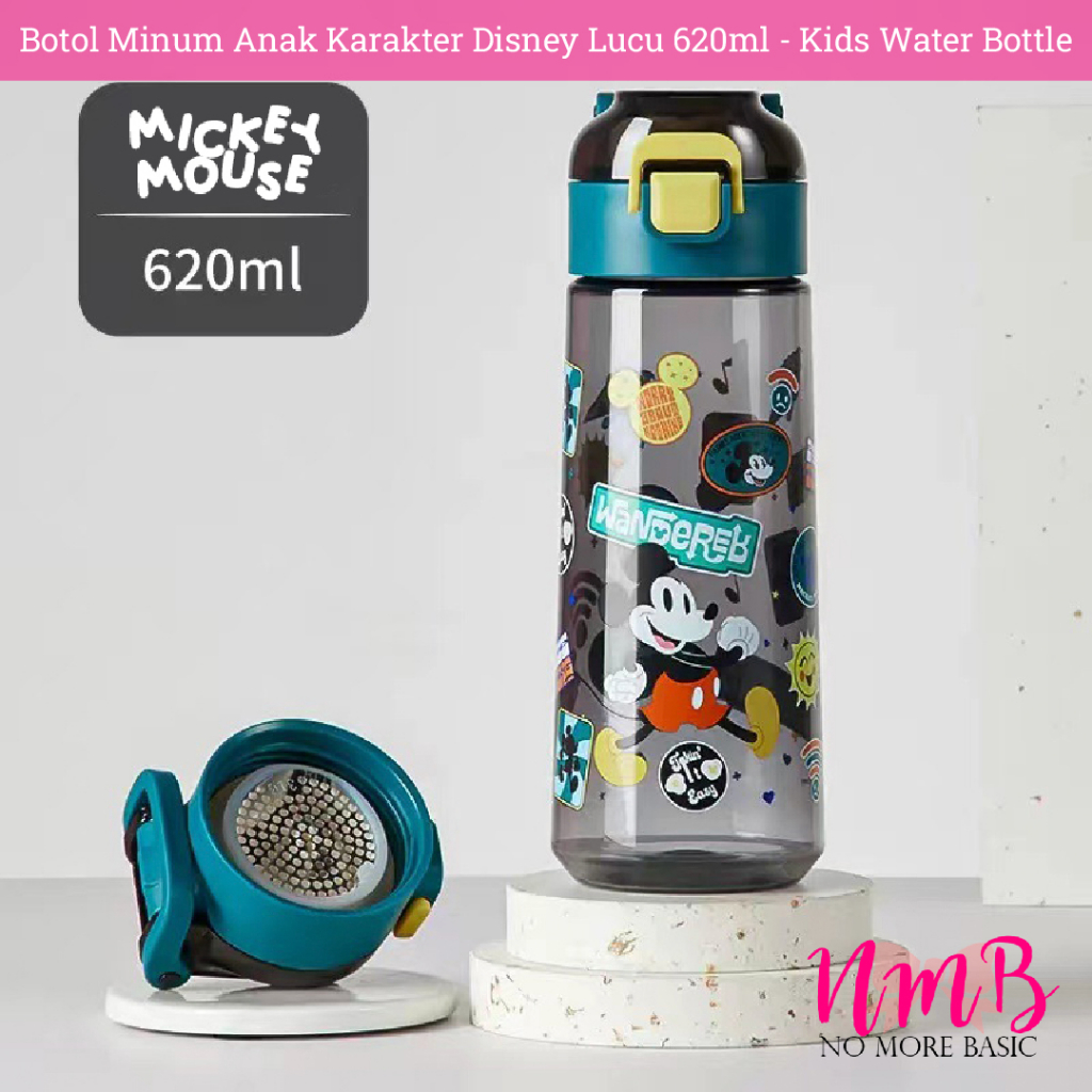 Botol Minum Anak Karakter Disney Lucu 620ml - Kids Water Bottle