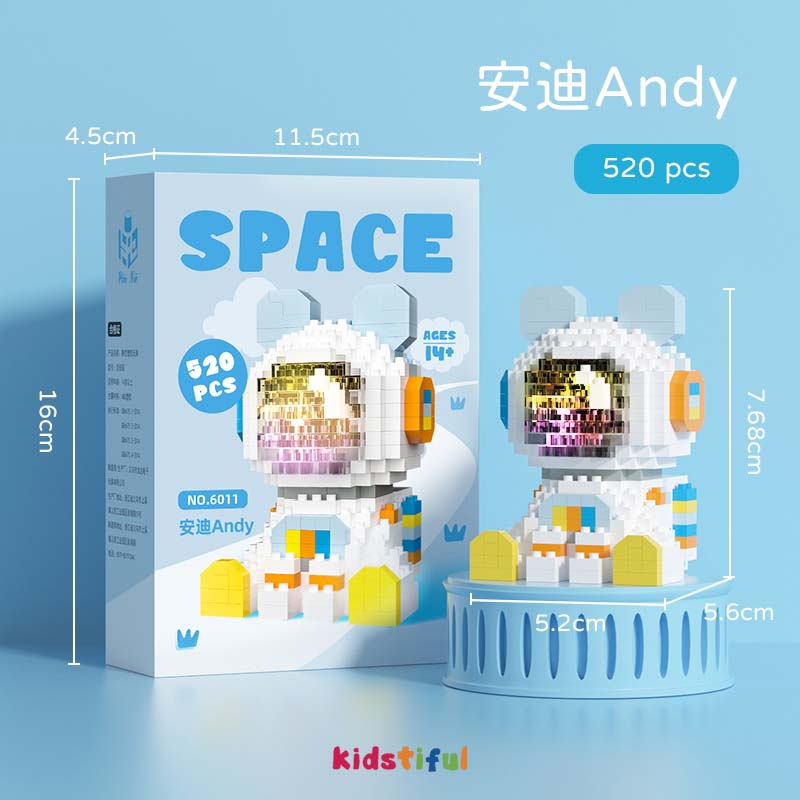 Lampu Mainan Balok Susun Kartun Mainan Anak Mainan Edukasi DIY 3DPuzzle Nano Block Hadiah Untuk Anak Laki-Laki Dan Perempuan