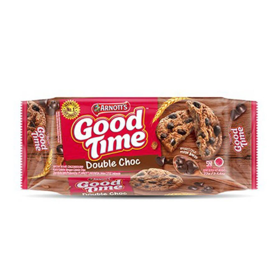 

Good Time Chocochip Cookies Double Choco 72gr