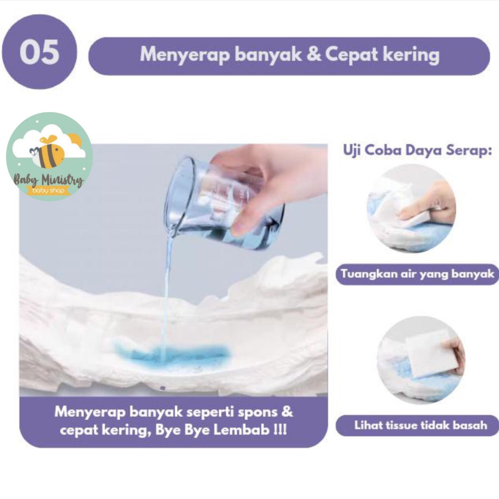 OCHEERS Sanitary Napkins Pants 1 Pack Isi 2 - Celana Menstruasi / pembalut bersalin nifas / pembalut menstruasi bentuk celana / hypoallergenic / katun lembut / SAP diapers / popok celana / anti bocor