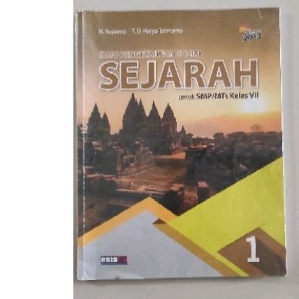 Buku Ips Sejarah SMP Kelas 7 Suparno Penerbit ERLANGGA