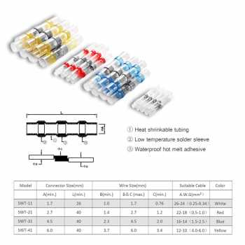 Heat Shrink Tube 300 Pcs Isolasi Kabel Bakar Konektor Selang Kabel Bakar Kabel Bakar Pelindung Kabel Heat Shrink Pelapis Kabel Listrik Pelapis Kabel Insulasi Heat Shrink Tube 300 Pcs