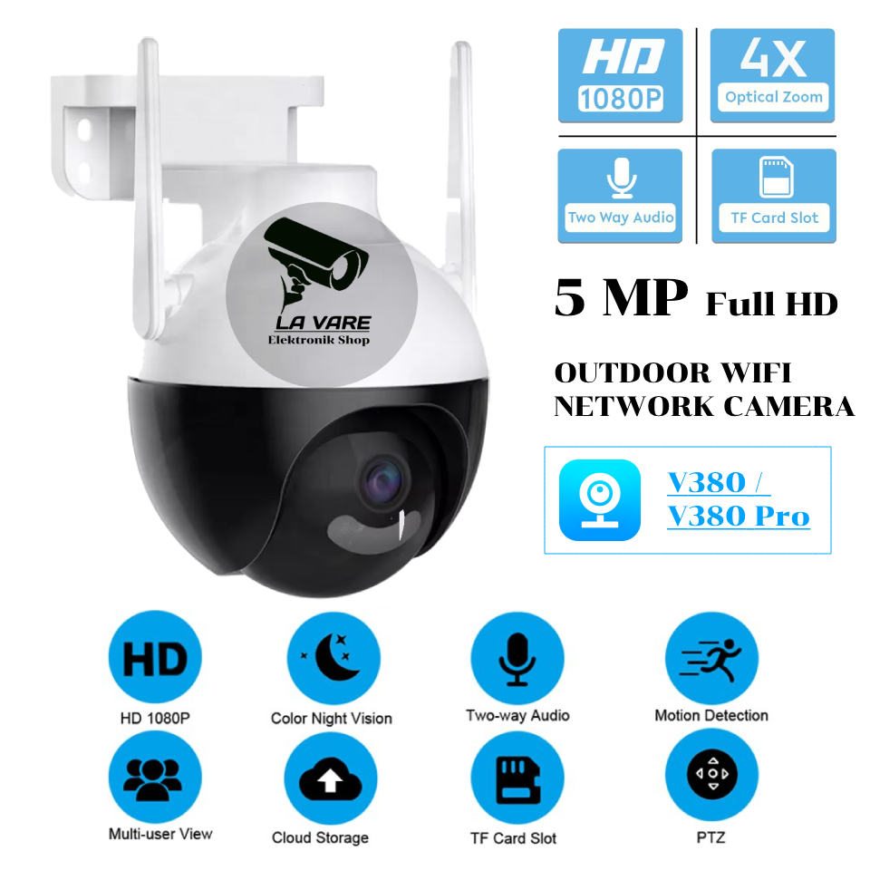 V380 IP CAMERA CCTV WIFI SPEED DOME OUTDOOR CCTV C11 WIFI WIRELESS 8MP HD NIGHT VISION