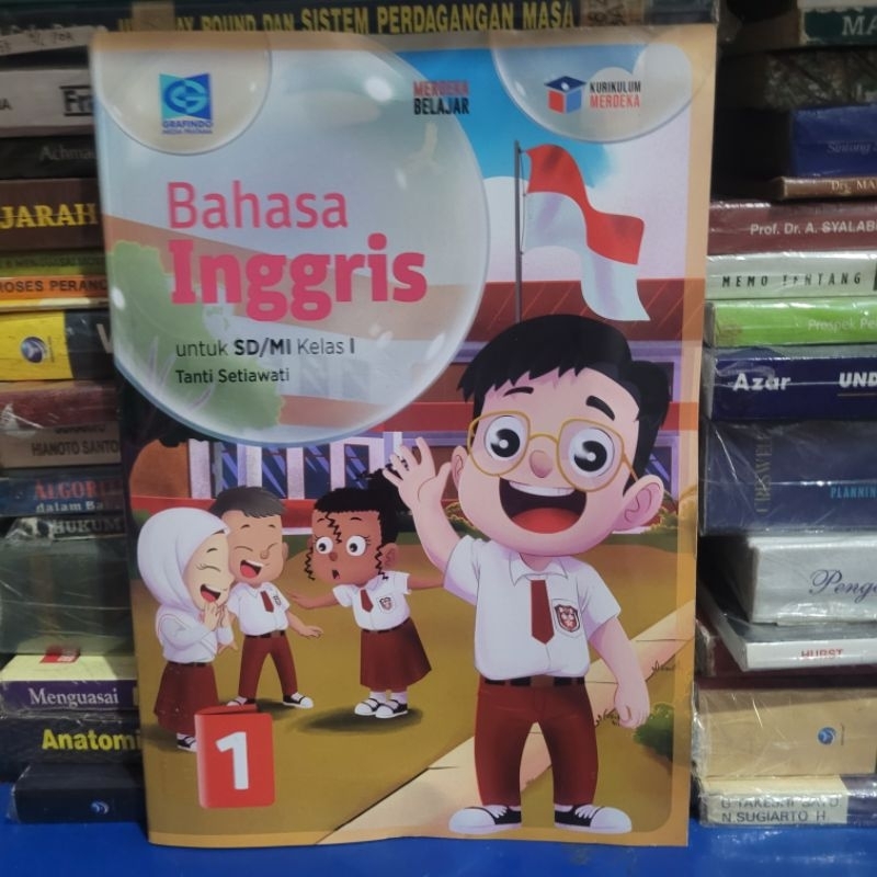 BUKU BEKAS GRAFINDO - BAHASA INGGRIS KELAS 1/2 SD KURIKULUM MERDEKA