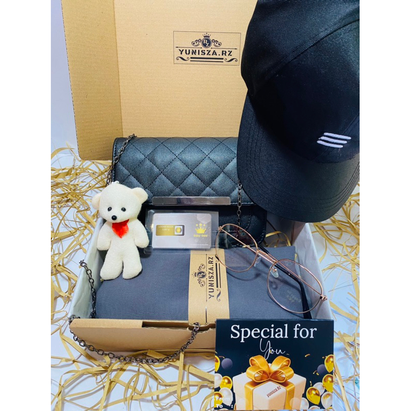 

Paket Hampers Tas Premium/Hamper Kado Cewek/Gift box tas/kado guru/ kado ulangtahun/kado wisuda/Kado wedding/kado anniversary/kado tas wanita