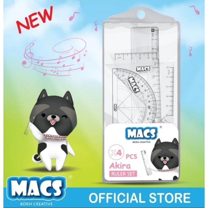 

MACS Penggaris set isi 4 pcs
