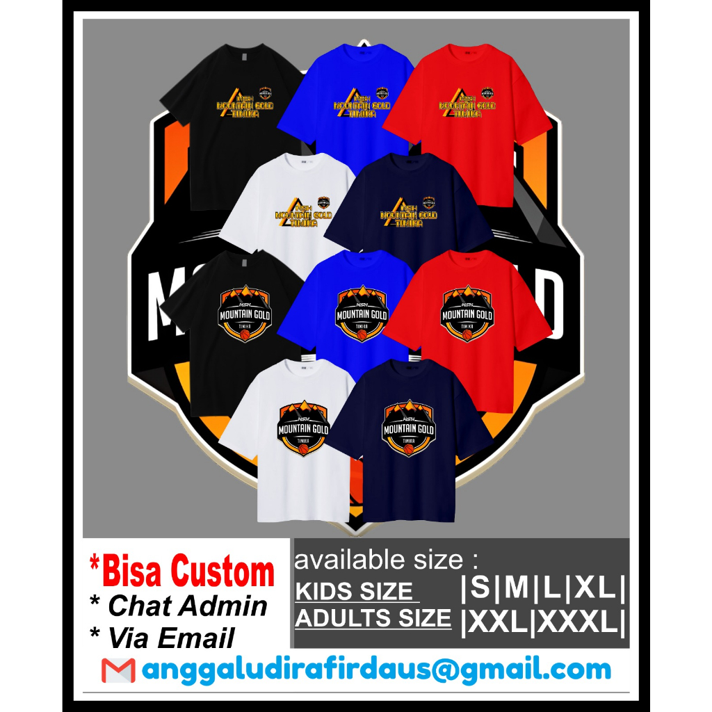 T-SHIRT / KAOS IBL NSH MOUNTAIN GOLD TIMIKA