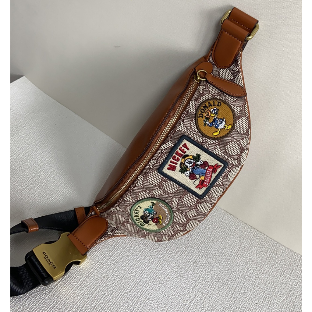 Coach Original CG968  970  Disney Co branded Series Emblem Pattern Camera Bag Shoulder Bag Camera Bag 968  xjb