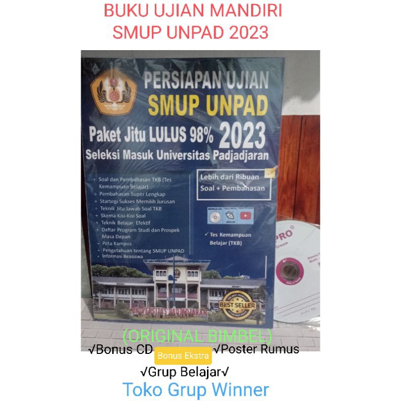 BUKU PERSIAPAN UJIAN MANDIRI SMUP UNPAD 2023||Terlengkap Terupdate+Bonus Ekstra