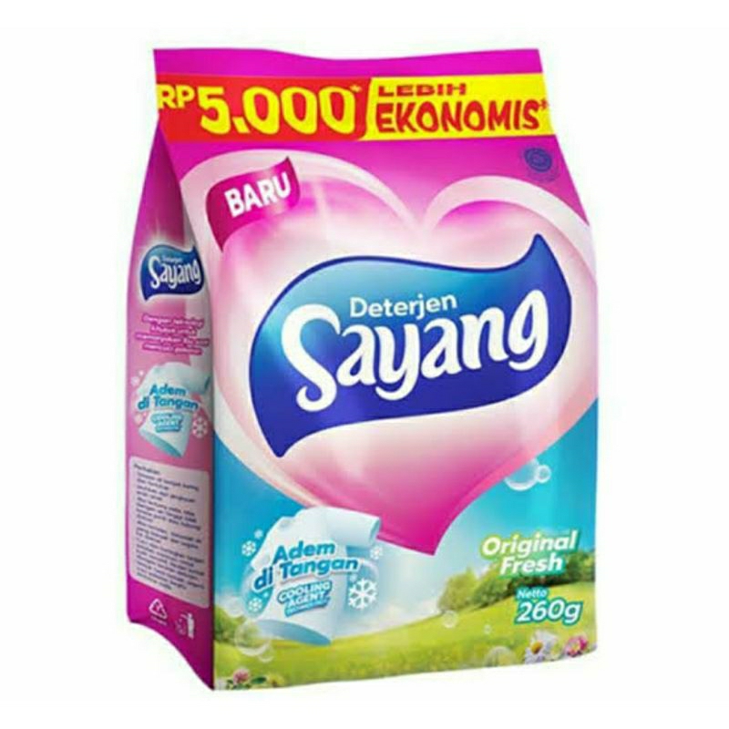 DETERJEN SAYANG 260 gram / SAYANG DETERGENT 260 gram