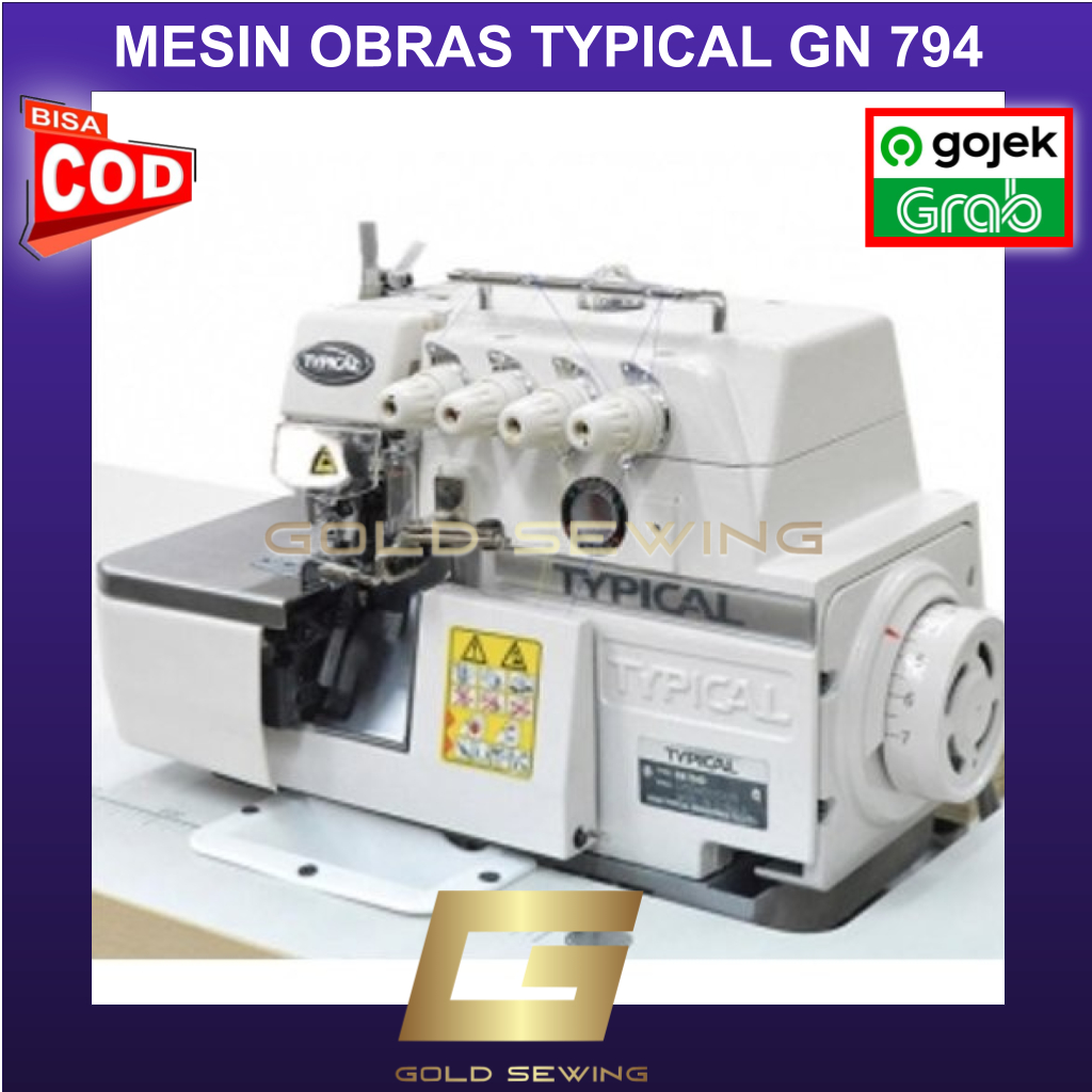 Mesin Obras TYPICAL GN794 GN 794 Obras Benang 4 Industrial Garmen - GOLD