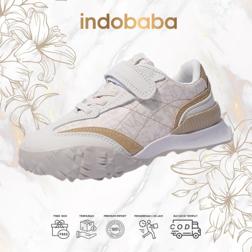 indobaba Sepatu Anak Perempuan Sneakers Anak Import Sport Baba 1-5 Tahun S154