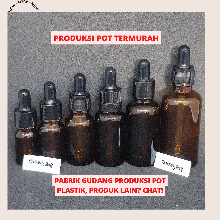 [TERMURAH] Botol Pipet 5ML Botol Pipet 5 ml Botol Pipet Kaca 5ml Botol Serum Kaca 5ml Botol Serum Ka