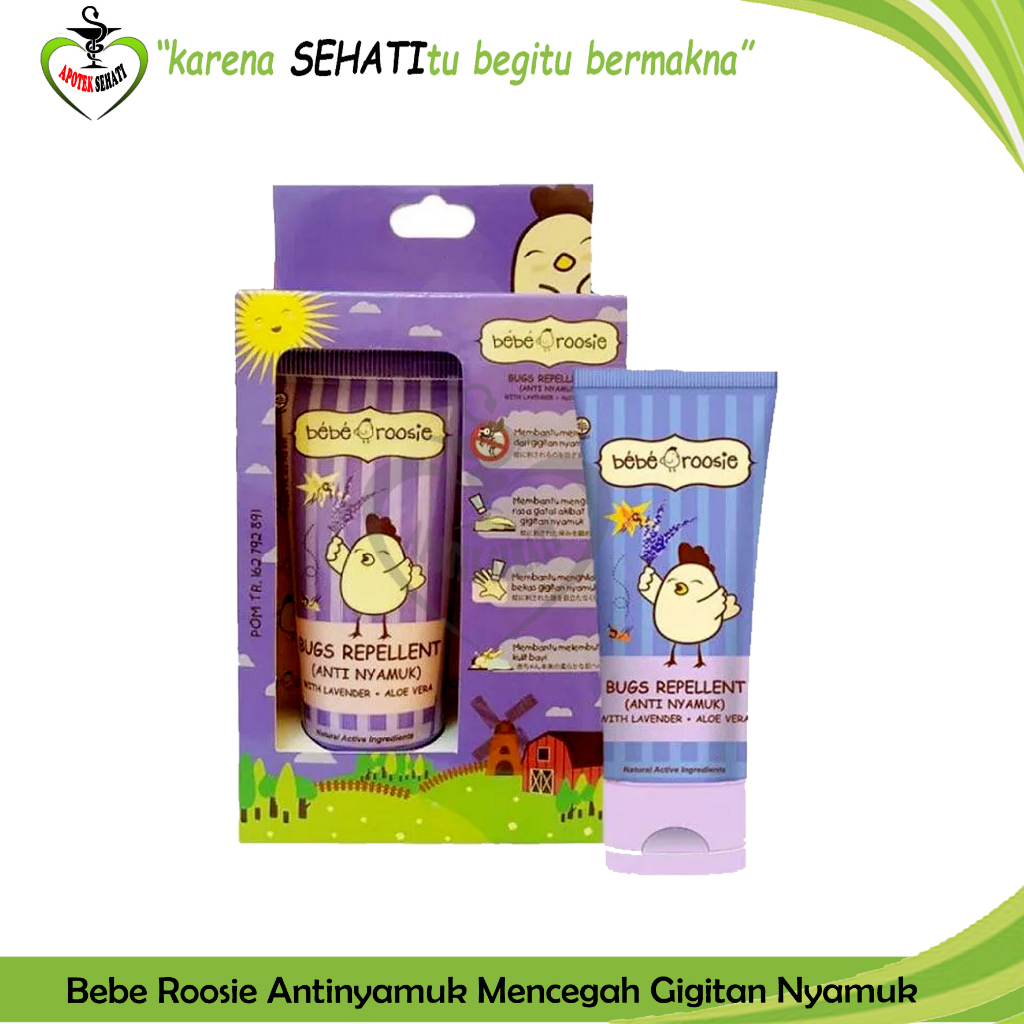 Bebe Roosie Telon Cream dan Anti Nyamuk Bugs Repellent 60gr Krim Bayi Bebe Rosie