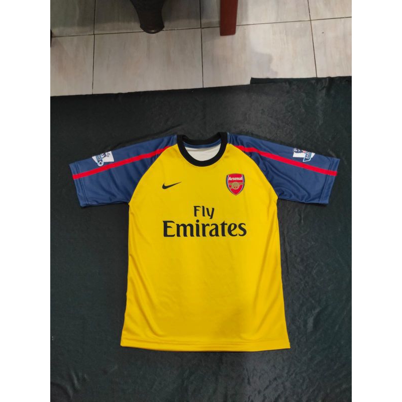 RETRO JERSEY ARSENAL 2008 AWAY FULL PRINTING FREE REQ NAMA & NO PUNGGUNG