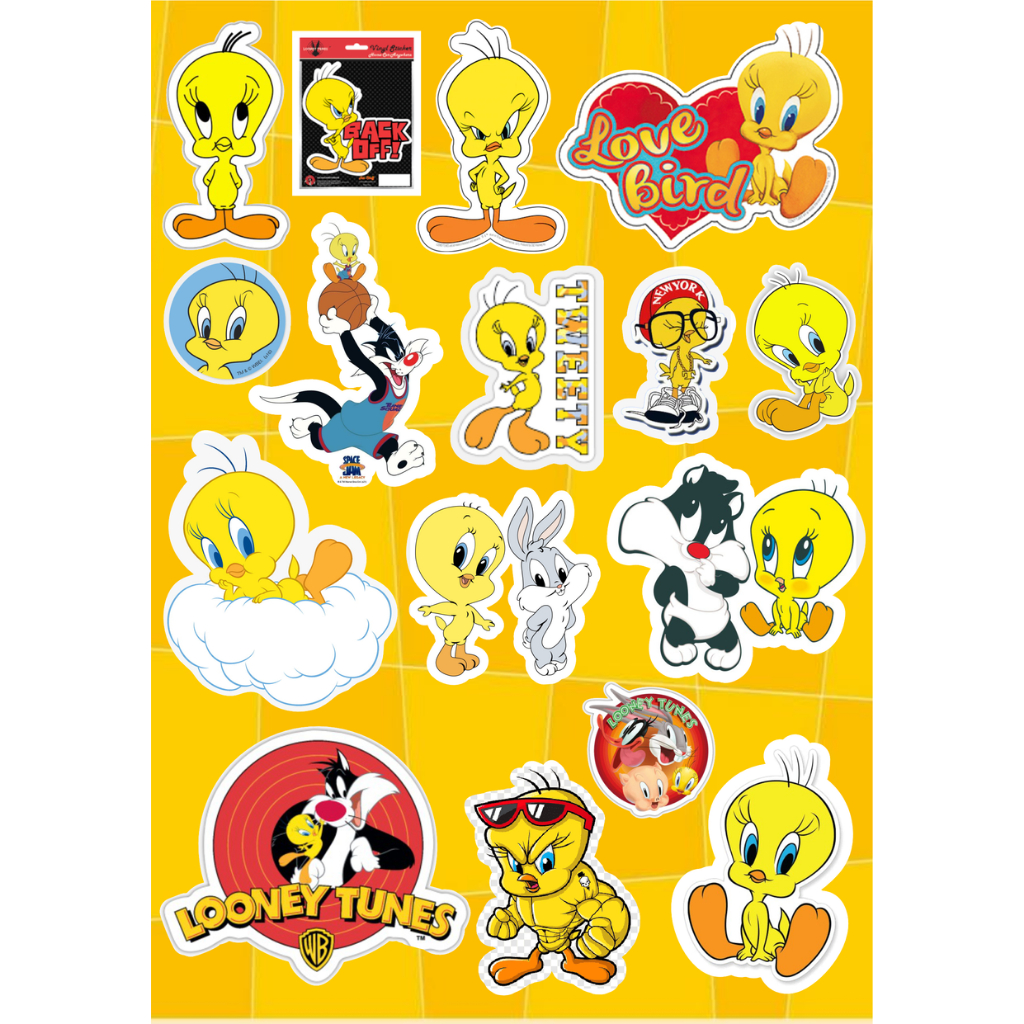 

Sticker Gambar TWEETY Stiker Vinyl Laminasi Glossy KISS Cut / DIE Cut
