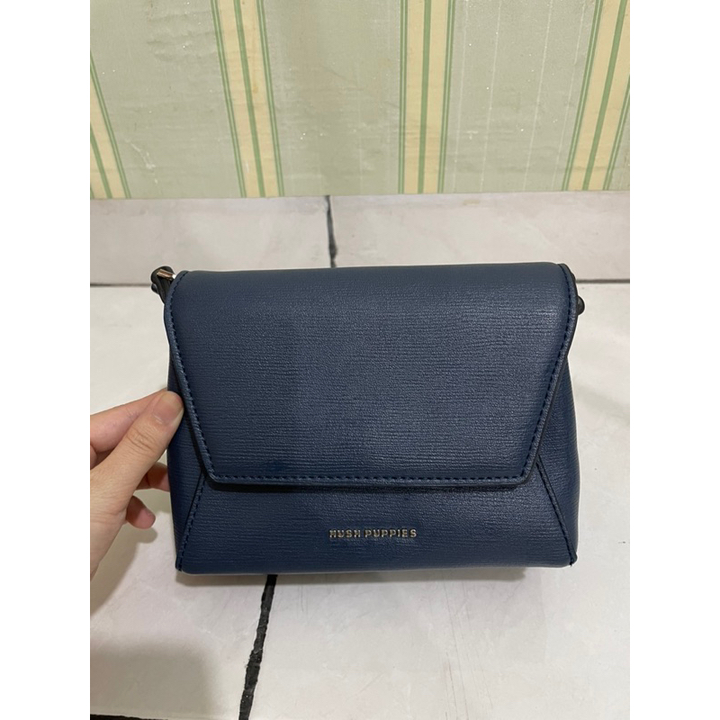 Preloved Hush Puppies Mini Sling Bag Navy