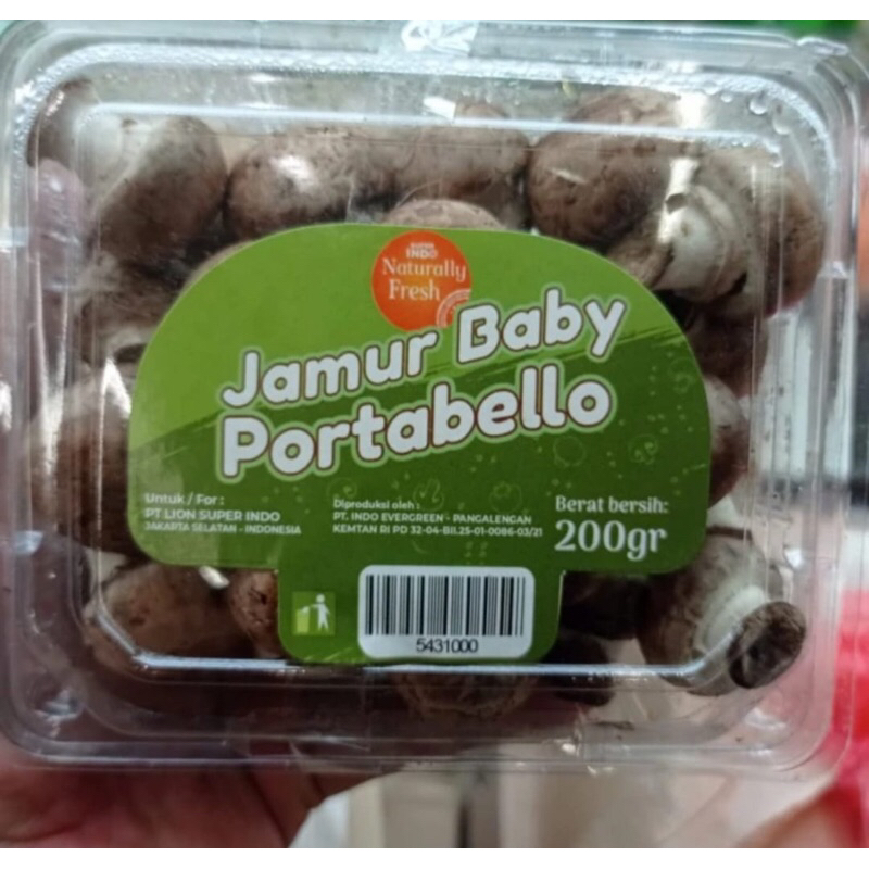 

Jamur Portabello Baby Fresh 200 grm