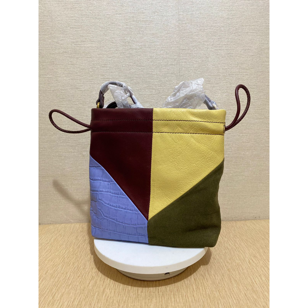 Fossil gigi drawstring patchwork crossbody