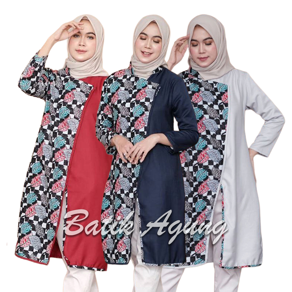 Atasan Seragam Baju Batik Wanita Premium Size M L XL XXL Kerja Kondangan Tradisional Modern Murah